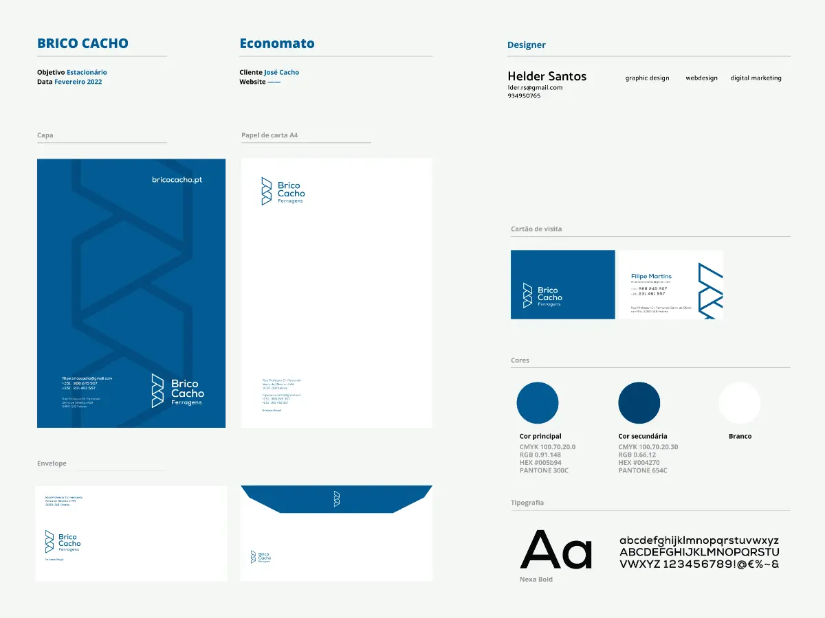 Brico Cacho Branding Brico Cacho, Hardware store · Branding · OURS TEAM, Aveiro