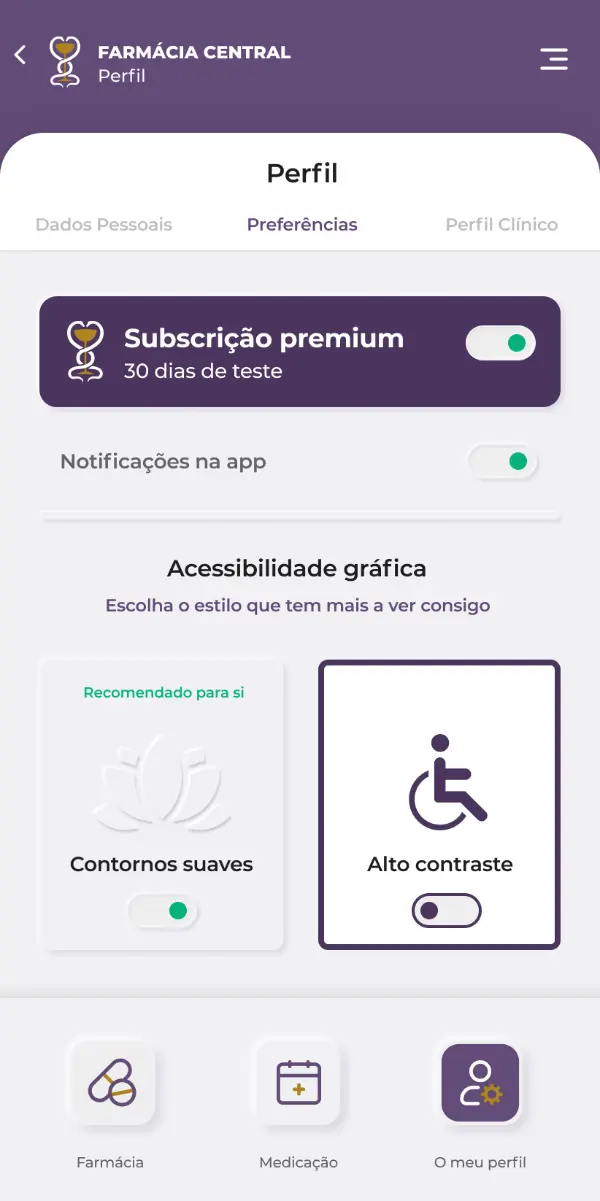 Farmacia Central App Design Farmácia Central Cantanhede, Farmaceutic · App and Web Design · OURS TEAM, Aveiro